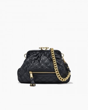 Marc Jacobs Re-Edition Quilted Leather Little Stam Bag Handtasche Damen Schwarz | 61YFXUNJP