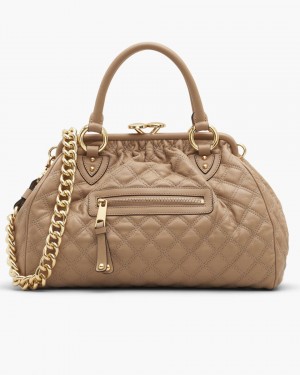 Marc Jacobs Re-Edition Quilted Leather Stam Bag Handtasche Damen Braun | 43JWTCUPS