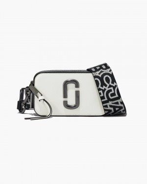 Marc Jacobs The Bi-Color Snapshot Snapshot Tasche Damen Schwarz Weiß | 01DPLXHIF