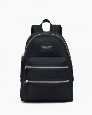Marc Jacobs The Biker Nylon Large Backpack Rucksäcke Damen Schwarz | 83KVMNCWZ