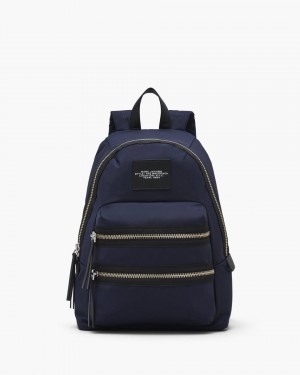Marc Jacobs The Biker Nylon Medium Backpack Rucksäcke Damen Blau | 69RMTUXEP