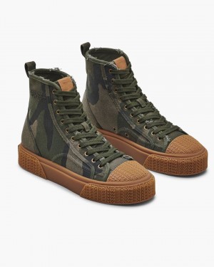 Marc Jacobs The Camo Jacquard High Top Sneaker Sneakers Damen Camouflage Mehrfarbig | 58QJNFCWB