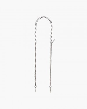 Marc Jacobs The Chain Strap Taschengurt Damen Nickel | 47HOQKMVI