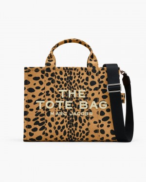 Marc Jacobs The Cheetah Canvas Medium Tote Bag The Tote Bag Damen Schwarz Mehrfarbig | 53ZMSTEIP