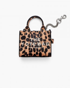 Marc Jacobs The Cheetah Nano Tote Charm Charms Damen Schwarz Mehrfarbig | 29CNMSHWA
