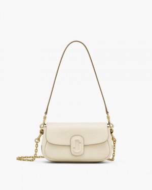 Marc Jacobs The Clover Shoulder Bag Schultertasche Damen Weiß | 60NQATRCP