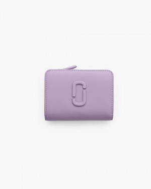 Marc Jacobs The Covered J Marc Mini Compact Wallet Kleine Geldbörse Damen Lila | 78OHZNPBI