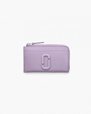 Marc Jacobs The Covered J Marc Top Zip Multi Wallet Kleine Geldbörse Damen Lila | 48IYBURMK