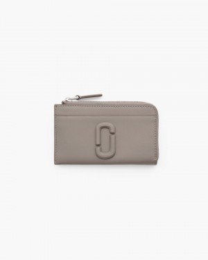 Marc Jacobs The Covered J Marc Top Zip Multi Wallet Kleine Geldbörse Damen Cement | 80TBCYJDR