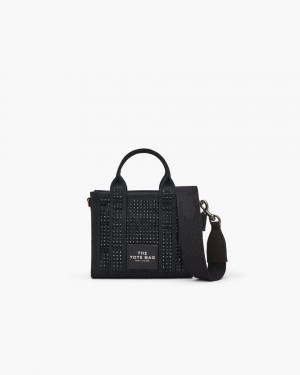 Marc Jacobs The Crystal Canvas Crossbody Tote Bag Mini Tasche Damen Schwarz | 29BWSZJMI