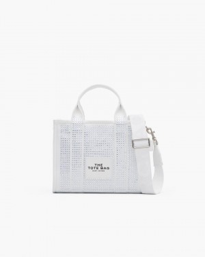 Marc Jacobs The Crystal Canvas Small Tote Bag The Tote Bag Damen Weiß | 08VPBOGZW