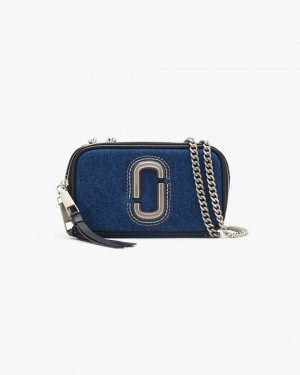 Marc Jacobs The Denim Chain Snapshot Snapshot Tasche Damen Dunkelwaschen | 30DYCRGIU