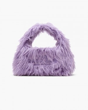 Marc Jacobs The Faux Fur Mini Sack Bag The Sack Bag Damen Lila | 59DEUMCVK