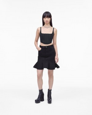 Marc Jacobs The Fluted Mini Skirt Unterteile Damen Schwarz | 63LXZEPTV