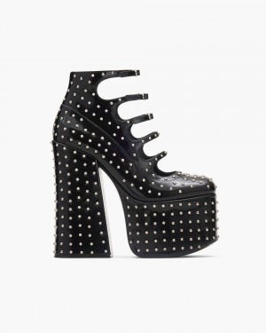 Marc Jacobs The Glam Studs Kiki Ankle Boot Stiefel Damen Schwarz | 62MNTJSGL
