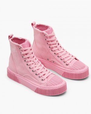Marc Jacobs The High Top Sneaker Sneakers Damen Rosa | 25RCYUWGL