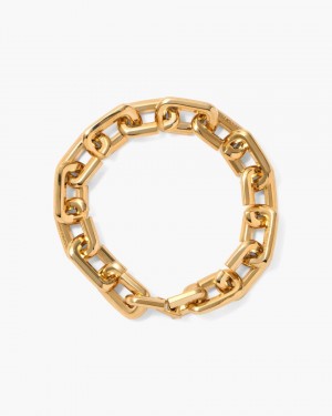Marc Jacobs The J Marc Chain Link Bracelet Armbänder Damen Gold | 30ZYMIBCA