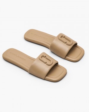 Marc Jacobs The J Marc Leather Sandal Sandalen Damen Braun | 62FYVDGLJ