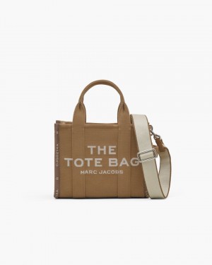 Marc Jacobs The Jacquard Small Tote Bag The Tote Bag Damen Braun | 79GQCJSIU