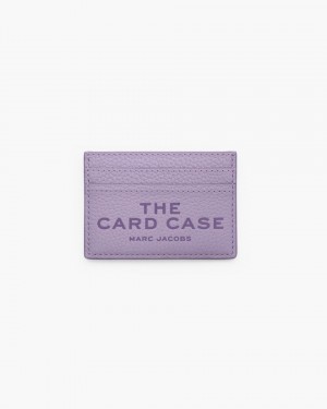 Marc Jacobs The Leather Card Case Kartenhülle Damen Lila | 72WKXUDGL