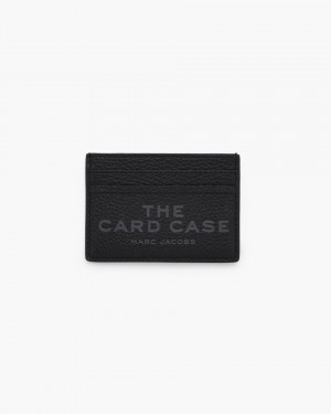 Marc Jacobs The Leather Card Case Kartenhülle Damen Schwarz | 08LCWVDMJ