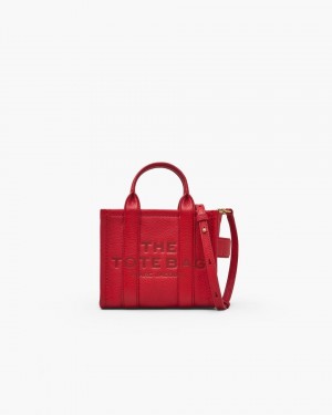 Marc Jacobs The Leather Crossbody Tote Bag The Tote Bag Damen Rot | 59ELANQOV