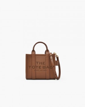 Marc Jacobs The Leather Crossbody Tote Bag Mini Tasche Damen Argan Oil | 59WBHDJKM