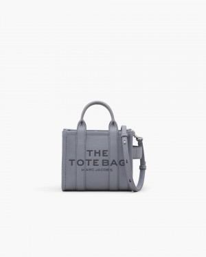 Marc Jacobs The Leather Crossbody Tote Bag Mini Tasche Damen Grau | 79QVYXSLI
