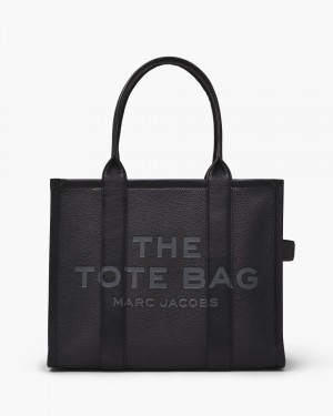 Marc Jacobs The Leather Large Tote Bag The Tote Bag Damen Schwarz | 68ZAHSEGV