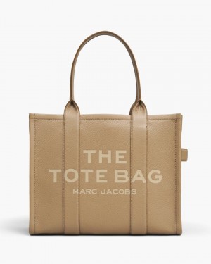 Marc Jacobs The Leather Large Tote Bag The Tote Bag Damen Braun | 95XMYOVQP