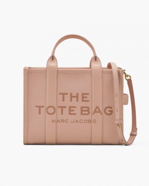 Marc Jacobs The Leather Medium Tote Bag The Tote Bag Damen Rosa | 48MEOYNVI