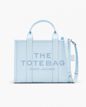 Marc Jacobs The Leather Medium Tote Bag The Tote Bag Damen Blau | 57GKTBALO