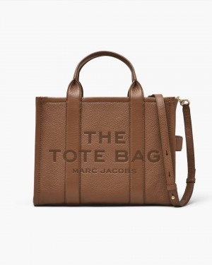 Marc Jacobs The Leather Medium Tote Bag The Tote Bag Damen Argan Oil | 60HIBDURE