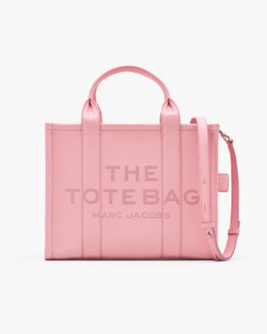 Marc Jacobs The Leather Medium Tote Bag The Tote Bag Damen Rosa | 72PTHMEVN