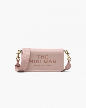 Marc Jacobs The Leather Mini Bag Große Geldbörse Damen Rosa | 59JZHDNIG