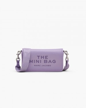 Marc Jacobs The Leather Mini Bag Umhängetasche Damen Lila | 98JWNSTKZ