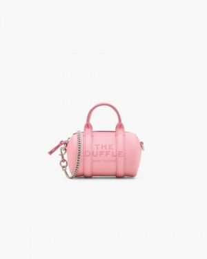Marc Jacobs The Leather Nano Duffle Crossbody Mini Tasche Damen Rosa | 49GIYNZFD