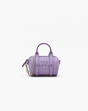 Marc Jacobs The Leather Nano Duffle Crossbody Mini Tasche Damen Lila | 96FJVNECL