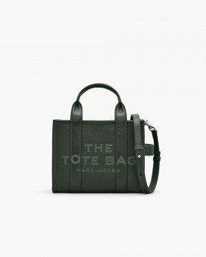Marc Jacobs The Leather Small Tote Bag The Tote Bag Damen Dunkelgrün | 80IFCDSVK