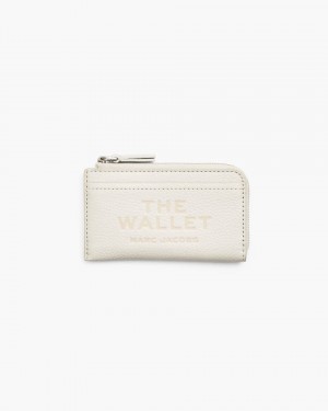 Marc Jacobs The Leather Top Zip Multi Wallet Kleine Geldbörse Damen Cotton | 30FPBOQYM