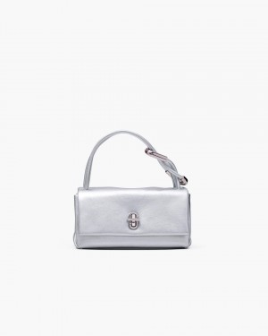 Marc Jacobs The Metallic Mini Dual Bag The Dual Bag Damen Silber | 56JYRTIVF