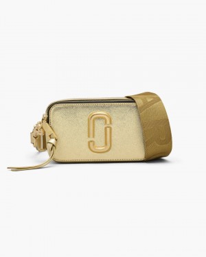 Marc Jacobs The Metallic Snapshot Snapshot Tasche Damen Gold | 87NCHGZWJ