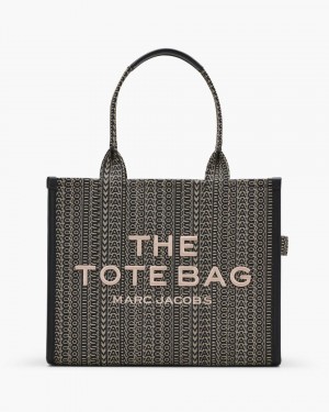 Marc Jacobs The Monogram Jacquard Large Tote Bag The Tote Bag Damen Beige Mehrfarbig | 38QLFCDXE