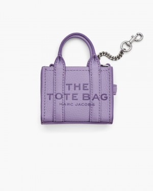 Marc Jacobs The Nano Tote Bag Charm Charms Damen Lila | 70SVXUJZH