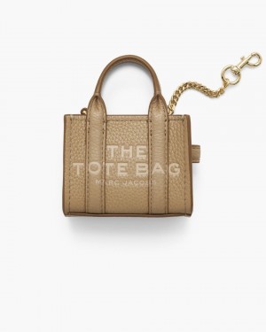 Marc Jacobs The Nano Tote Bag Charm Charms Damen Braun | 70XBZWITR