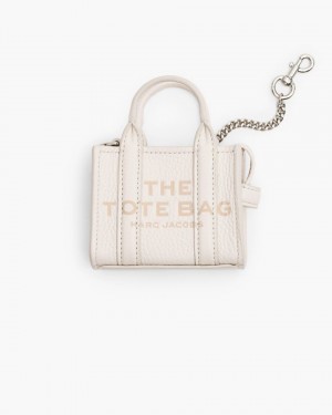 Marc Jacobs The Nano Tote Bag Charm Charms Damen Silber | 75NXCEZVP