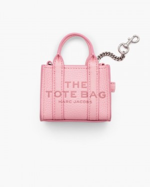Marc Jacobs The Nano Tote Bag Charm Charms Damen Rosa | 94RPJFYXD