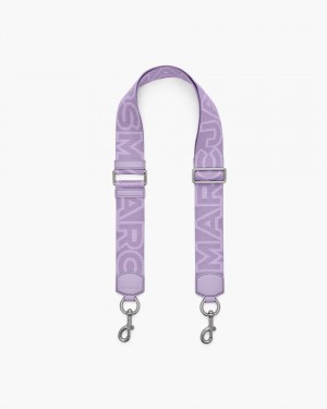 Marc Jacobs The Outline Logo Webbing Strap Taschengurt Damen Lila Mehrfarbig | 97YRUEXDN