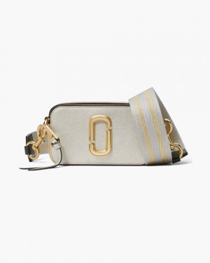Marc Jacobs The Snapshot Metallic Snapshot Tasche Damen Platin Mehrfarbig | 72RWFUDEX