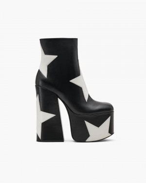 Marc Jacobs The Star Patchwork Kiki Platform Boot Stiefel Damen Schwarz | 89XKUBTMG